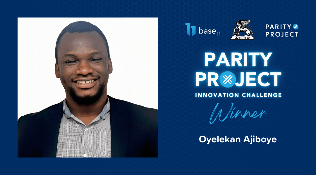 Oyelekan Ajiboye: 2023 Parity Project Innovation Challenge Winner